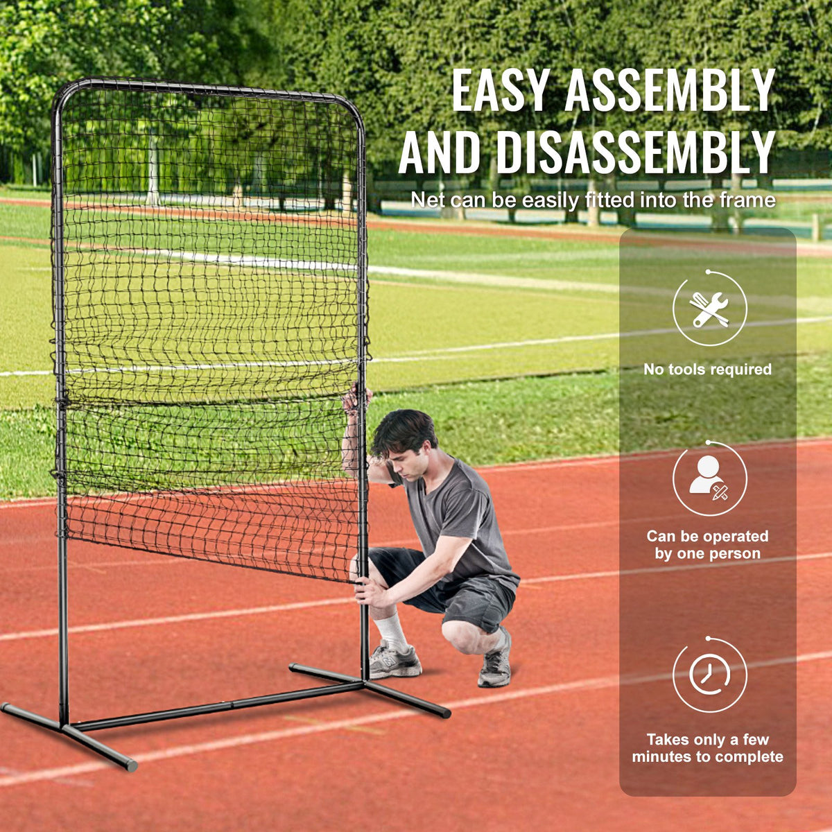 I Screen Baseball for Batting Cage, 7x4 ft Baseball Softball Safety Screen, Body Protector Portable Batting V952-TSBHWIXZX74YWVVBYV0