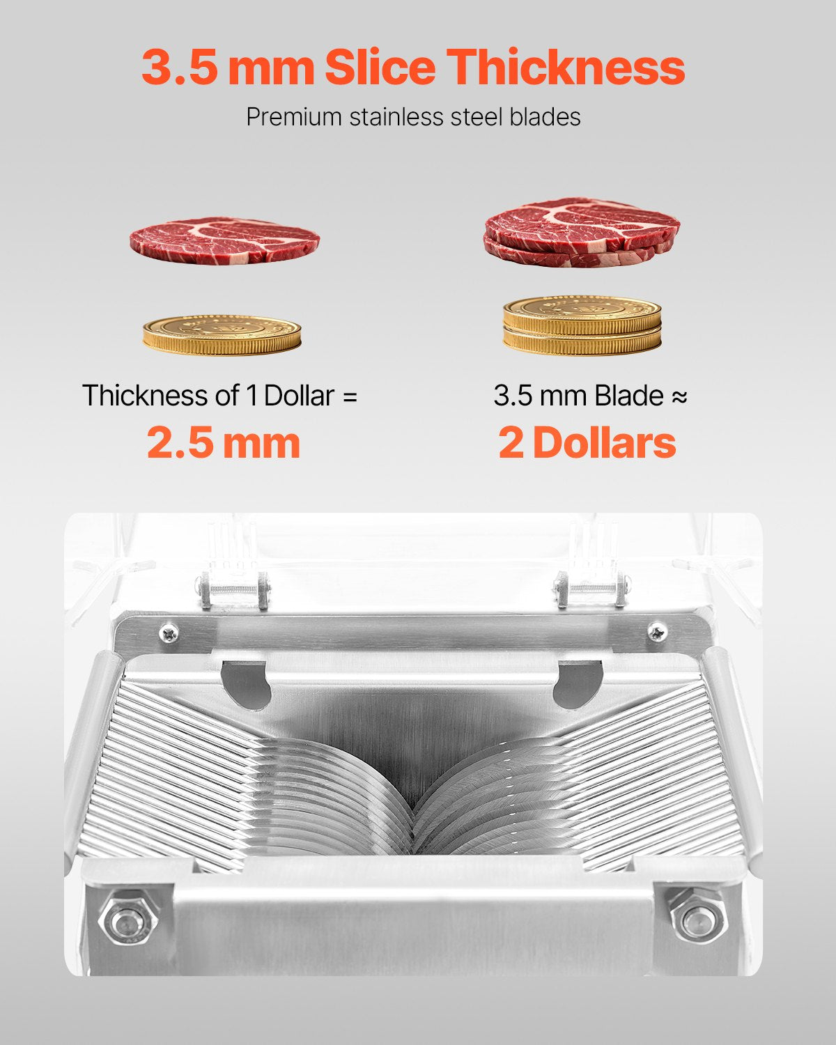 Electric Meat Cutter Machine 550W Commercial Meat Slicer Cutting Machine V952-TSBXGQPJYSBXZDJ9FV3