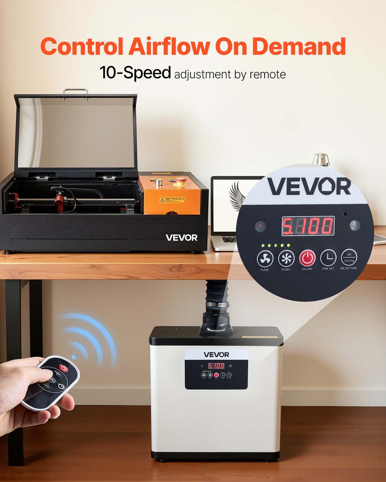 Solder Fume Extractor, Upgraded 4-Stage Filtration Soldering Smoke Absorber with 510 m3/h Strong Suction, V952-TSDKPYJYKS514WELU001V3