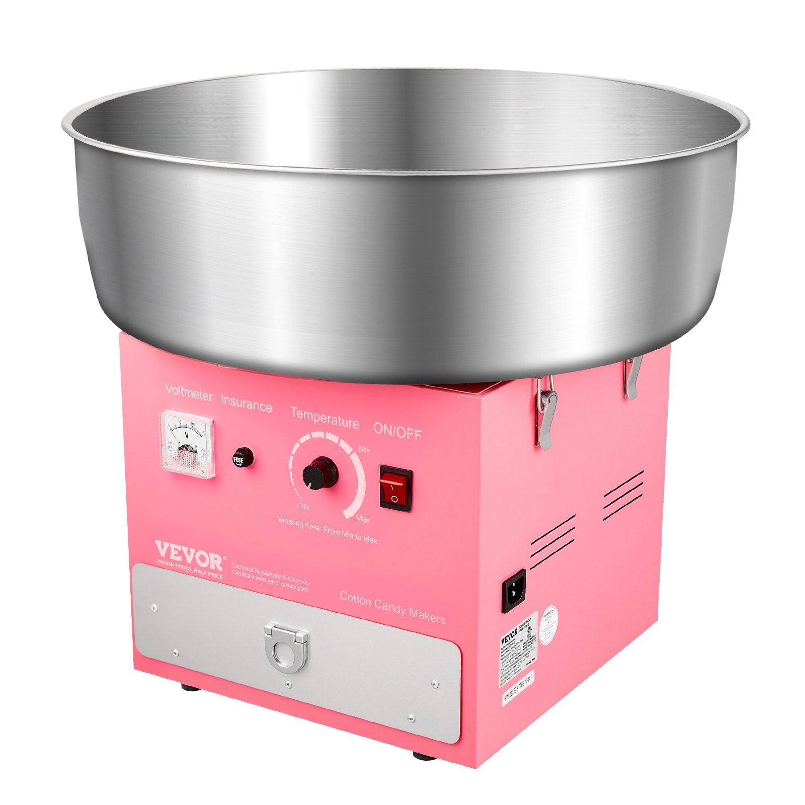 Electric Cotton Candy Machine, 1000W Commercial Candy Floss Maker with 52cm Stainless Steel Bowl, Sugar V952-TSDRMHTJFSWGMOD1VV3