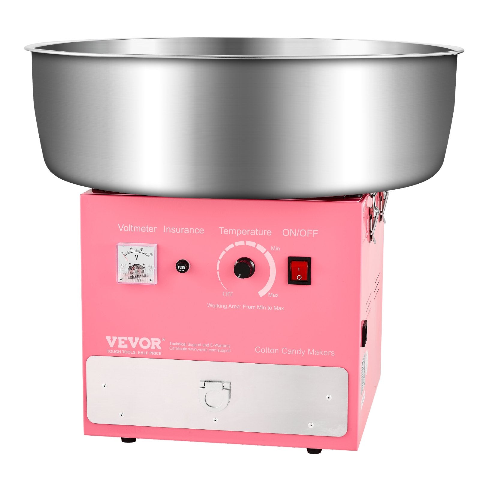 Electric Cotton Candy Machine, 1000W Commercial Candy Floss Maker with 52cm Stainless Steel Bowl, Sugar V952-TSDRMHTJFSWGMOD1VV3