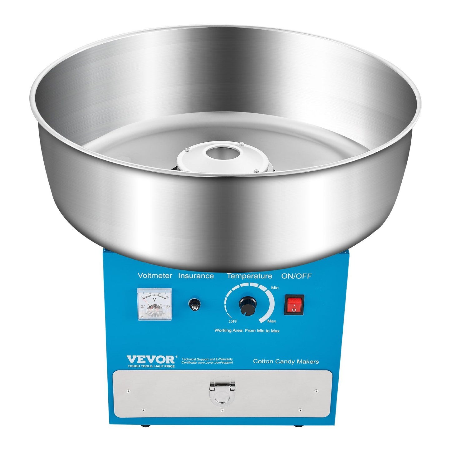 Electric Cotton Candy Machine, 1000W Commercial Candy Floss Maker with 52cm in Stainless Steel Bowl, Sugar V952-TSDRMHTJLSWGP21VKV3