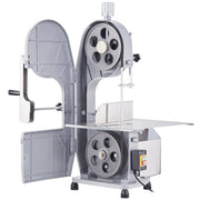 Commercial Electric Meat Bandsaw, 1100W Stainless Steel Countertop Bone Sawing Machine, Workbeach 19.3" x V952-TSJGJ1100W420AHCPV3