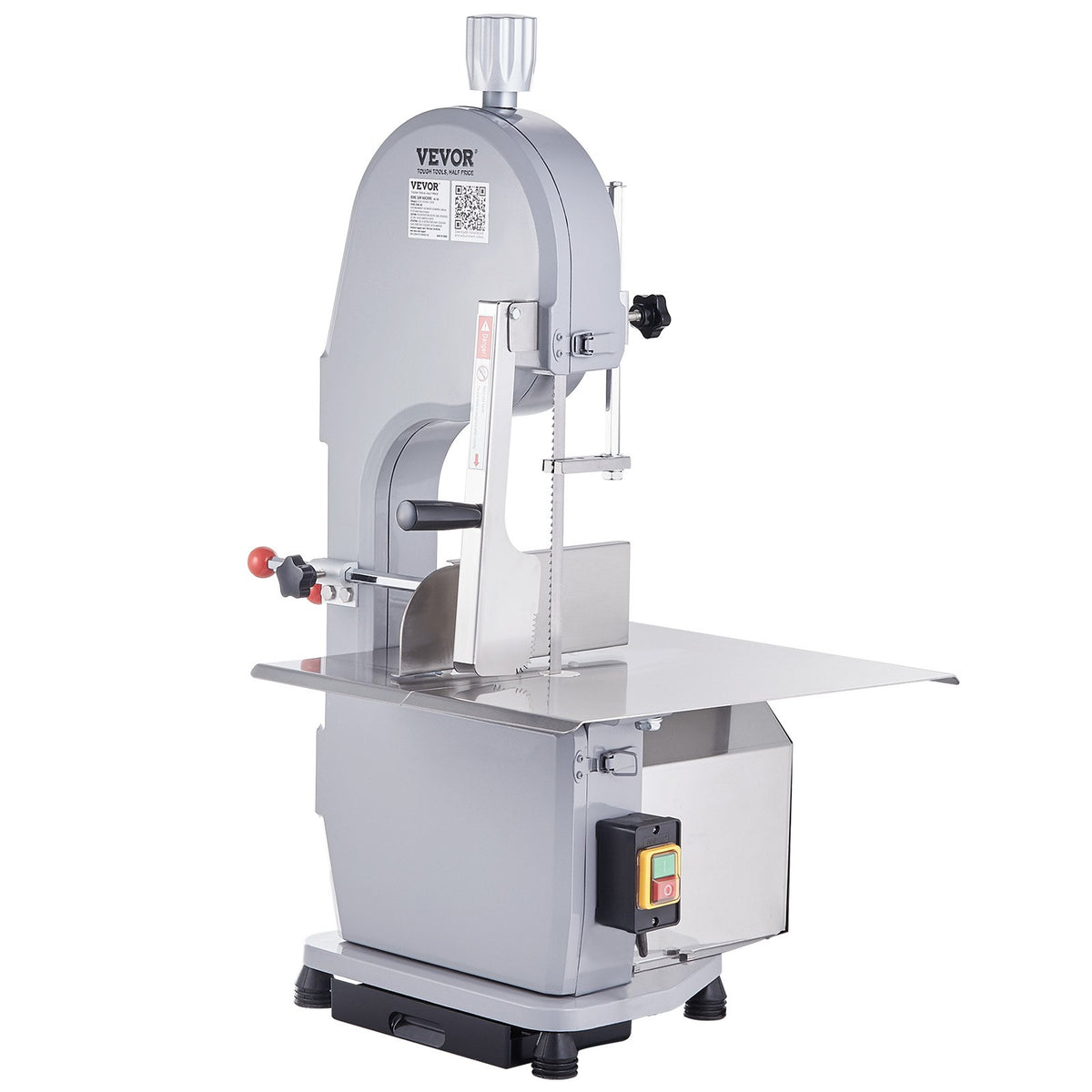 Commercial Electric Meat Bandsaw, 1500W Stainless Steel Countertop Bone Sawing Machine, Workbeach 19.3" x V952-TSJGJ1500W4202NX5V3