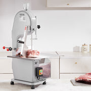 Commercial Electric Meat Bandsaw, 1500W Stainless Steel Countertop Bone Sawing Machine, Workbeach 19.3" x V952-TSJGJ1500W4202NX5V3