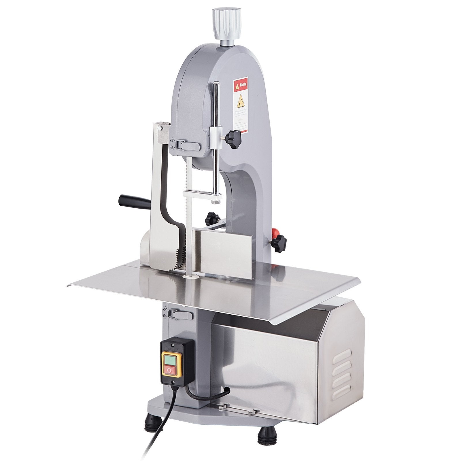 Commercial Electric Meat Bandsaw, 1500W Stainless Steel Countertop Bone Sawing Machine, Workbeach 19.3" x V952-TSJGJ1500W4202NX5V3