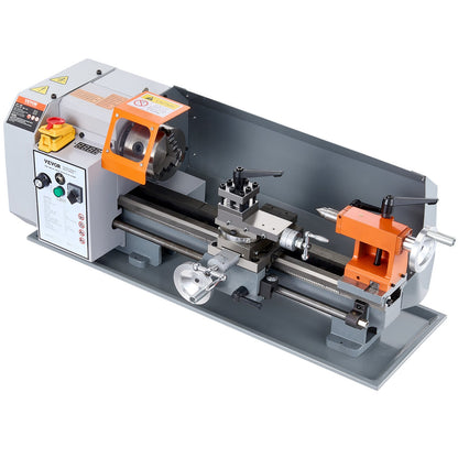 Metal Lathe Machine, 200 mm x 350 mm, Precision Benchtop Power Metal Lathe, 50-2500 RPM Continuously Variable V952-TSJSCCYSDJ200ZM3GV3