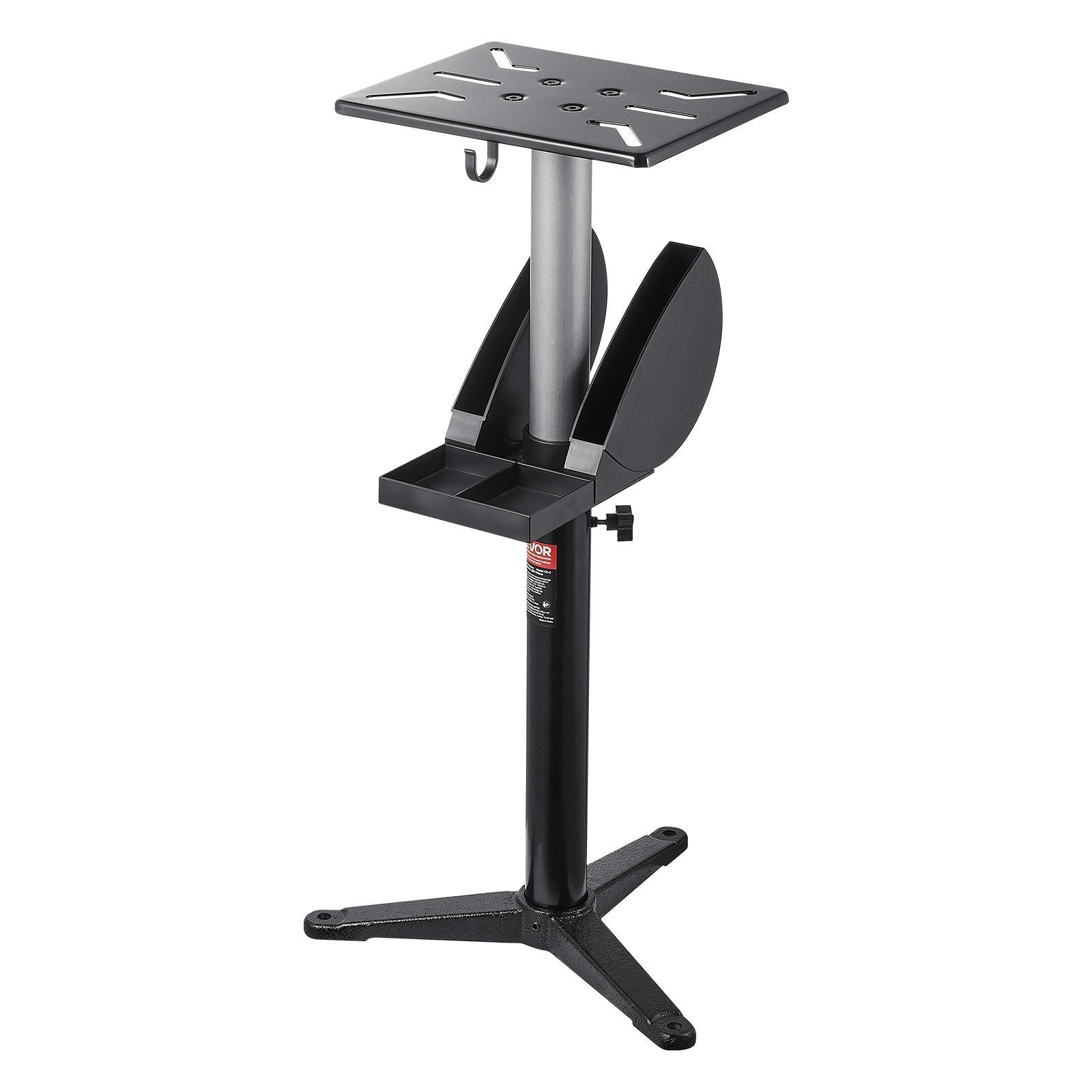 Bench Grinder Stand, Bench Grinder Vise Floor Pedestal with 31.5 x 25.4 cm Mounting Plate, Height-Adjustable V952-TSMCDZYZXZTGXLTSR001V0