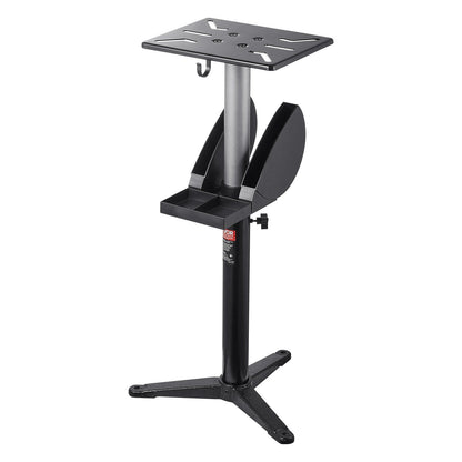 Bench Grinder Stand, Bench Grinder Vise Floor Pedestal with 31.5 x 25.4 cm Mounting Plate, Height-Adjustable V952-TSMCDZYZXZTGXLTSR001V0