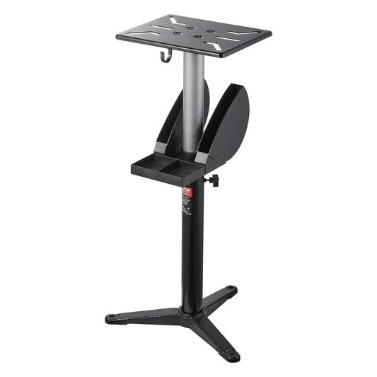 Bench Grinder Stand, Bench Grinder Vise Floor Pedestal with 31.5 x 25.4 cm Mounting Plate, Height-Adjustable V952-TSMCDZYZXZTGXLTSR001V0