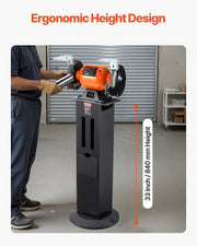Bench Grinder Stand, Heavy-Duty Grinder and Vise Floor Pedestal with 28 x 17 cm Mounting Plate, Grinding V952-TSMCDZZFTZTGH7OS5001V0