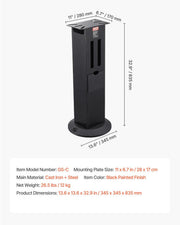 Bench Grinder Stand, Heavy-Duty Grinder and Vise Floor Pedestal with 28 x 17 cm Mounting Plate, Grinding V952-TSMCDZZFTZTGH7OS5001V0
