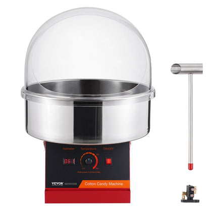 Electric Cotton Candy Machine, 1000W Candy Floss Maker, Commercial Cotton Candy Machine with Cover, Stainless V952-TSMHTJHSHGXMQ4DUBV3