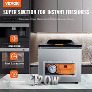Chamber Vacuum Sealer, 260W Sealing Power, Vacuum Packing Machine for Wet Foods, Meats, Marinades and More, V952-TSQSZKFKJTSYFHFEBV3