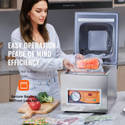 Chamber Vacuum Sealer, 260W Sealing Power, Vacuum Packing Machine for Wet Foods, Meats, Marinades and More, V952-TSQSZKFKJTSYFHFEBV3