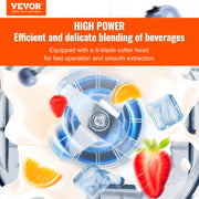 Professional Blender with Shield, Commercial Countertop Blenders, 2L Jar Blender Combo, Stainless Steel 9 V952-TSSBJ20L1600W4DTQV3