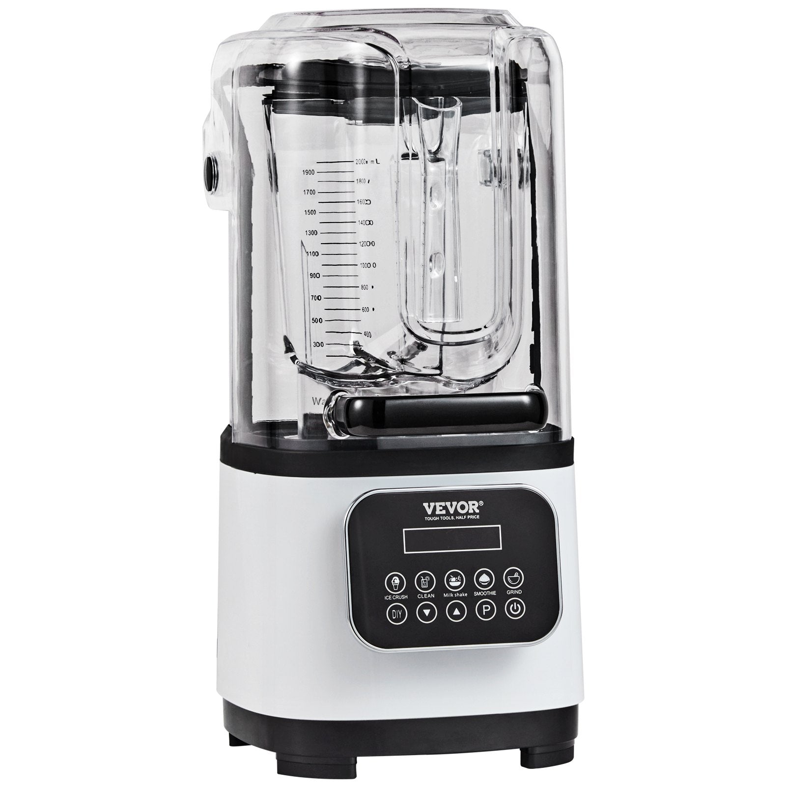 Professional Blender with Shield, Commercial Countertop Blenders, 2L Jar Blender Combo, Stainless Steel 9 V952-TSSBJ20L1600WCAX2V3