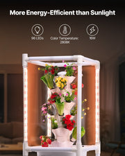 Hydroponic Growing System with Grow Light 30 Pods Hydroponic Tower Garden V952-TSSPZZXTDSZDF7SZEV3