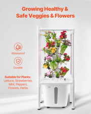 Hydroponic Growing System with Grow Light 30 Pods Hydroponic Tower Garden V952-TSSPZZXTDSZDF7SZEV3