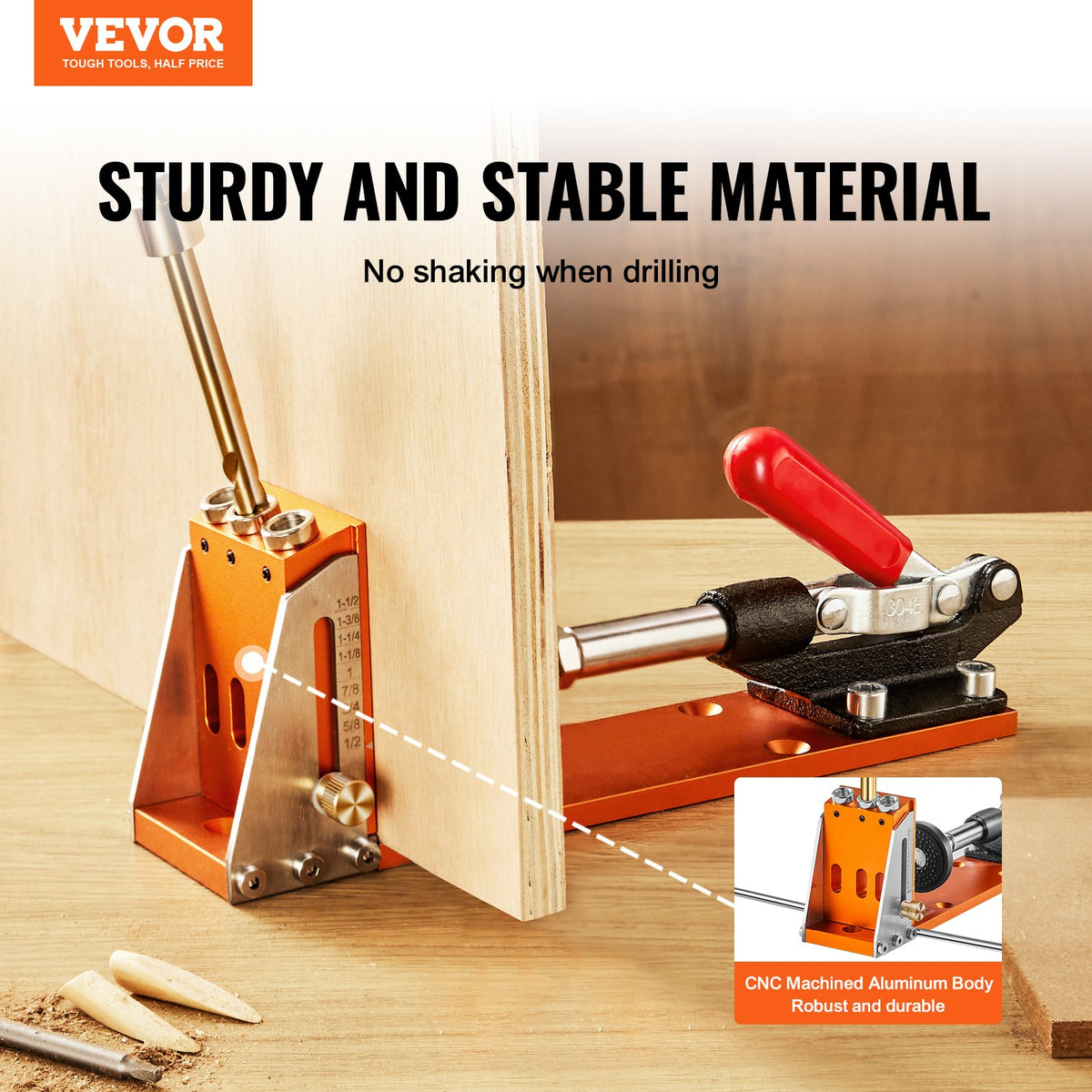 30 Pcs Pocket Hole Jig Kit, Adjustable & Easy to Use Pocket Hole Jig System with Step Drills, Wrenches, Drill V952-TSXKKJDPNHQ1N0B2PV0