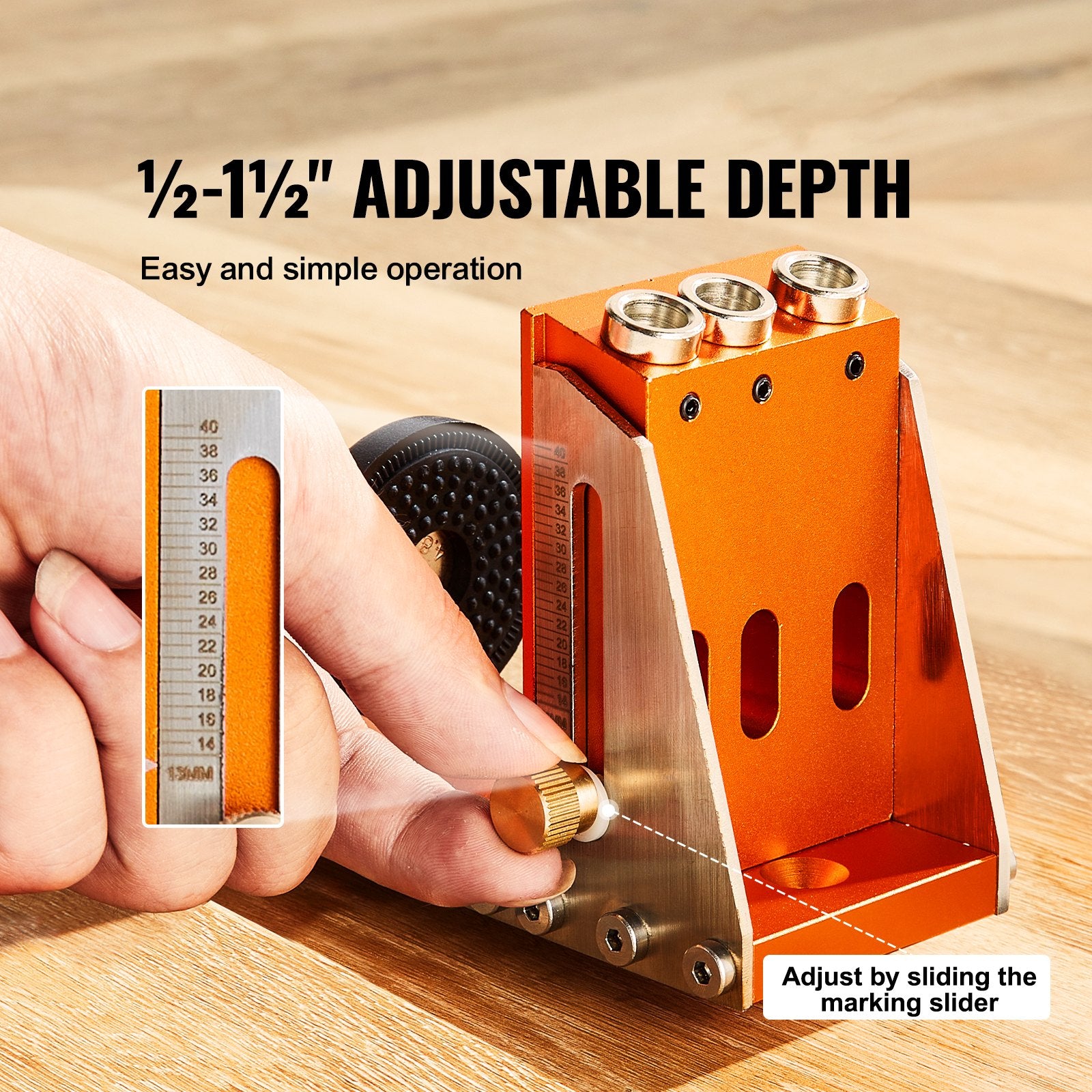 30 Pcs Pocket Hole Jig Kit, Adjustable & Easy to Use Pocket Hole Jig System with Step Drills, Wrenches, Drill V952-TSXKKJDPNHQ1N0B2PV0