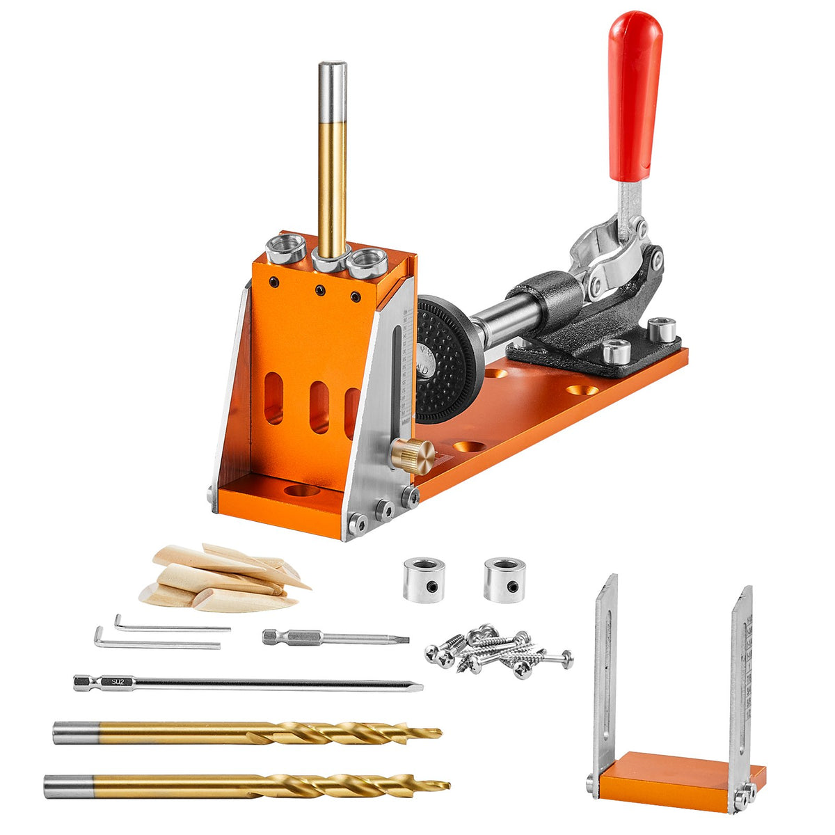 30 Pcs Pocket Hole Jig Kit, Adjustable & Easy to Use Pocket Hole Jig System with Step Drills, Wrenches, Drill V952-TSXKKJDPNHQ1N0B2PV0