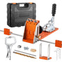 Pocket Hole Jig Kit, 12.7 to 38.1 mm Adjustable, Jig Pocket Hole System with Toolcase, C-Clamp, Step Drill, V952-TSXKKJJSTZS0VCOTF001V0