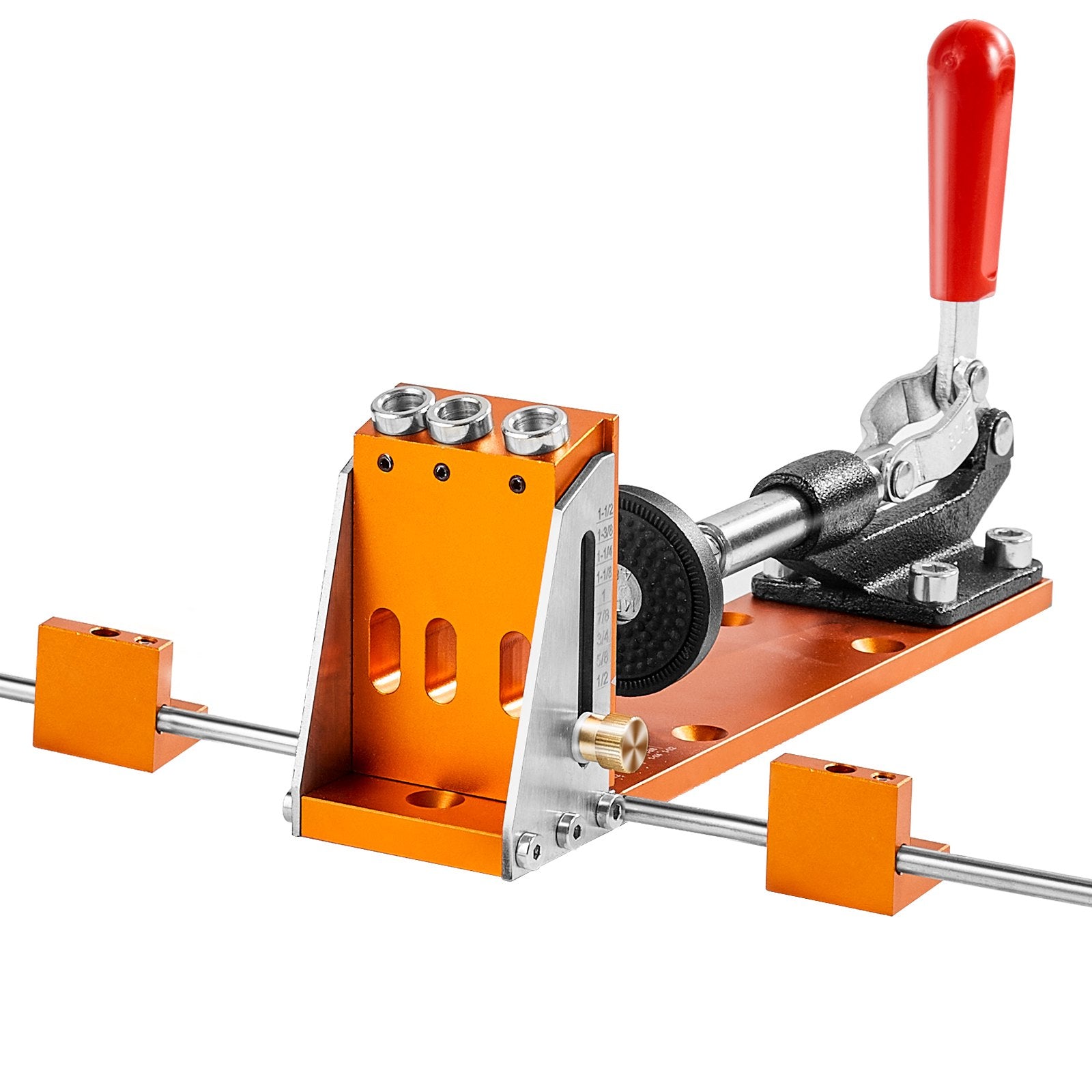 Pocket Hole Jig Kit, 34 Pcs Pocket Hole Jig System with C-clamp, Fixture, Step Drills, Wrenches, Drill Stop V952-TSXKKJPGDGJJQ2BJPV0