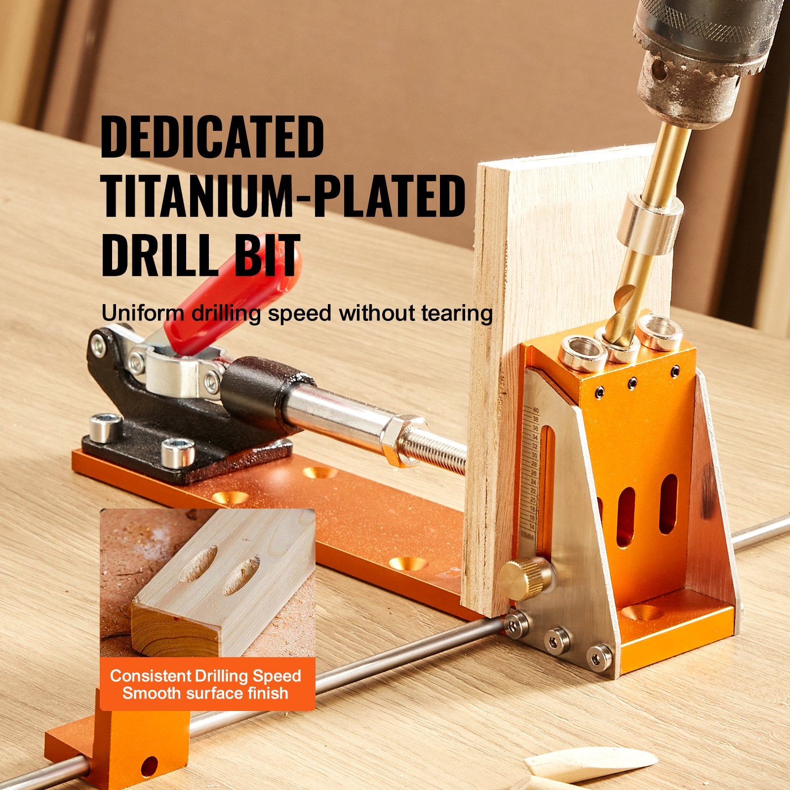 Pocket Hole Jig Kit, 34 Pcs Pocket Hole Jig System with C-clamp, Fixture, Step Drills, Wrenches, Drill Stop V952-TSXKKJPGDGJJQ2BJPV0