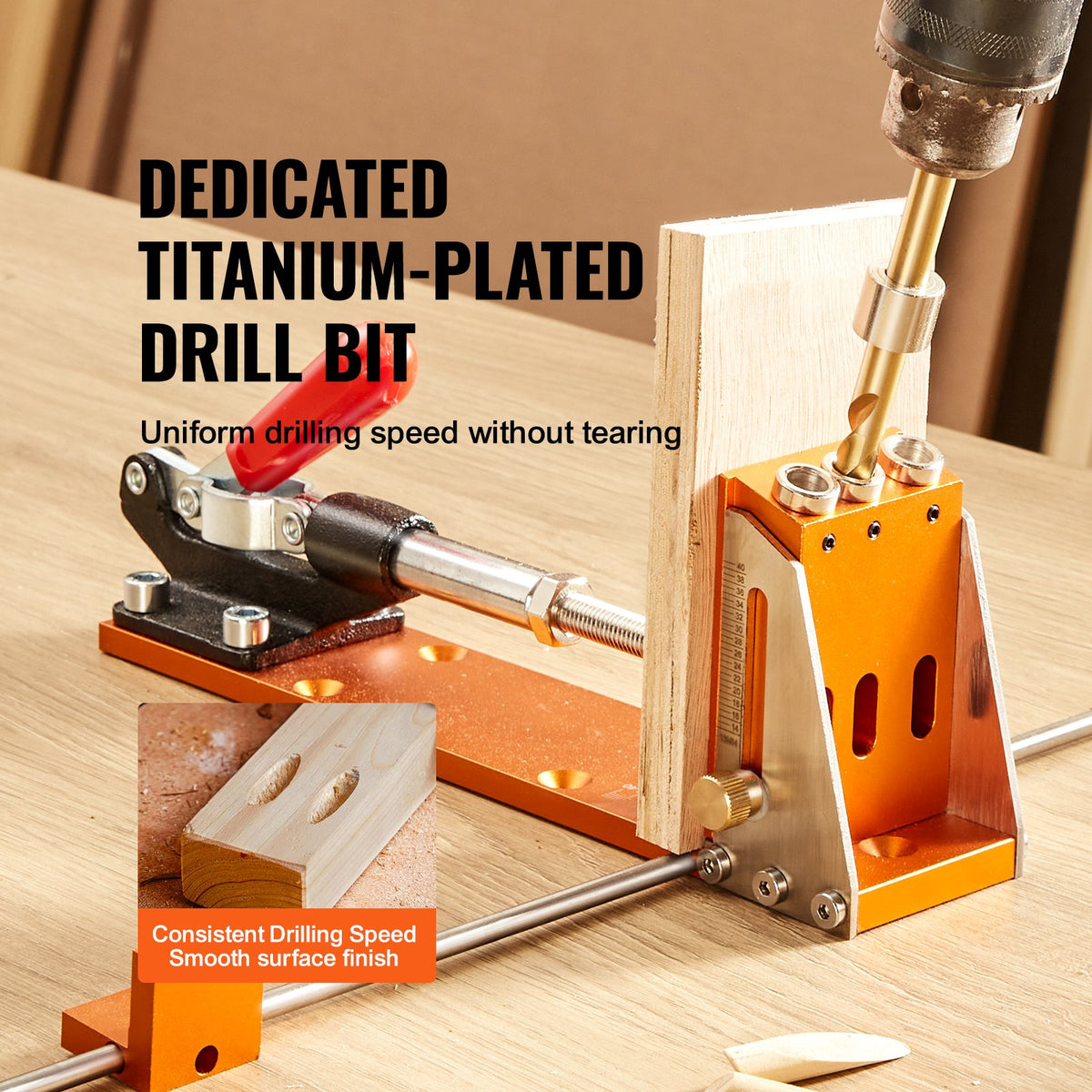 Pocket Hole Jig Kit, 34 Pcs Pocket Hole Jig System with C-clamp, Fixture, Step Drills, Wrenches, Drill Stop V952-TSXKKJPGDGJJQ2BJPV0