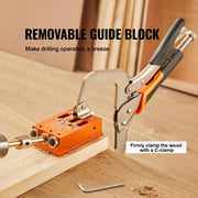 Pocket Hole Jig Kit, 34 Pcs Pocket Hole Jig System with C-clamp, Fixture, Step Drills, Wrenches, Drill Stop V952-TSXKKJPGDGJJQ2BJPV0