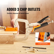 Pocket Hole Jig Kit, 34 Pcs Pocket Hole Jig System with C-clamp, Fixture, Step Drills, Wrenches, Drill Stop V952-TSXKKJPGDGJJQ2BJPV0