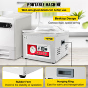 Chamber Vacuum Sealer Vacuum Packaging Machine 6.5 cbm/h Pump Rate 220V V952-TSZK6CBMH220VCECMV3