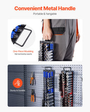 Portable Socket Organizer Tray, 2PCS Metric & SAE Socket Organizer Set Hold up to 160 Sockets, 1/4", 3/8" and V952-TTJBXSHL2JTG18ONMV0