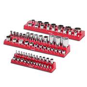 Magnetic Socket Organizer Set, 3PCS Magnetic Socket Holder, 1/4'', 3/8'' & 1/2'' SAE Socket Trays with Clear V952-TTJCXSH3JTCXWW22RV0