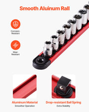 Socket Organizer Rail Set, 3PCS Metric & SAE Aluminum Socket Organizers, 1/4'', 3/8'' & 1/2'' Heavy-Duty V952-TTJGDSHH3JTC5JFN1V0