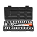 Socket Set, 39 Pieces, 9.5 & 6.4 mm Drive Socket and Ratchet Set, SAE and Metric Size, Mechanic Tool Kit with V952-TTJLBSZJTTJLESFRV001V0