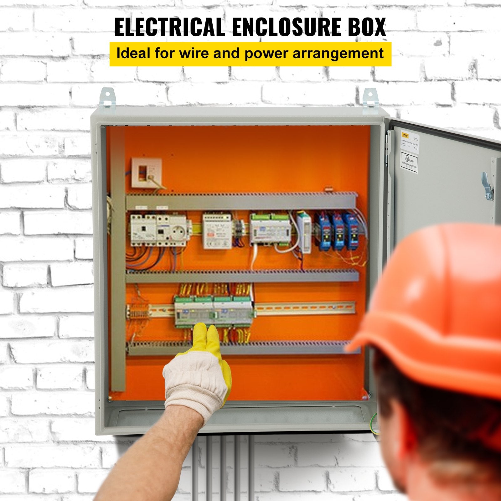 Electrical Steel Enclosure Box NEMA 4 Outdoor Enclosure 24 x 24 x 12'' UL V952-TUL60X60X30CMB2JPV0