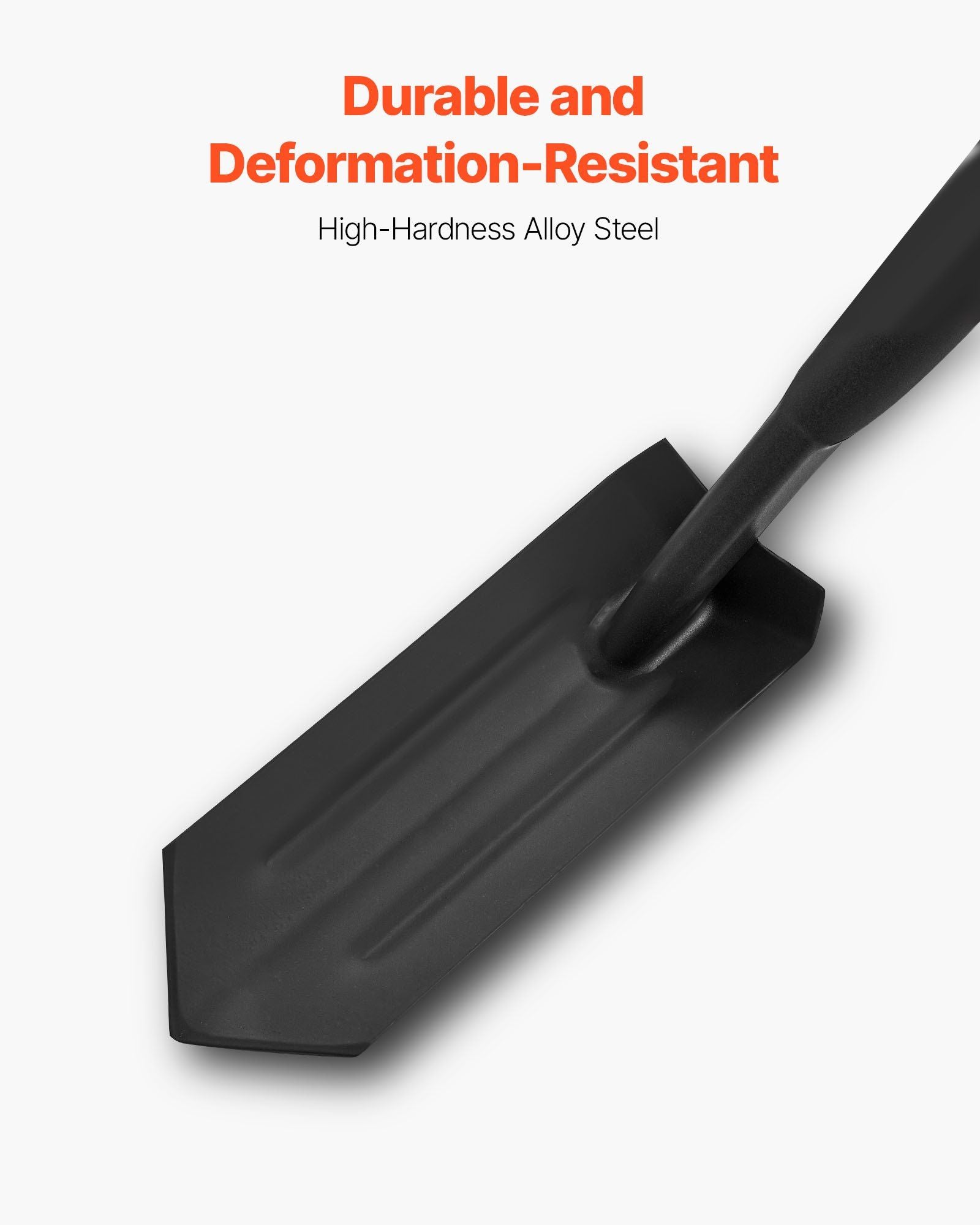 Trench Shovel, 10.4 cm Blade Heavy-Duty Trenching Shovel, Narrow Spade Trench Digger with Fiberglass Handle V952-TXBCZXBS56INV83HO001V0
