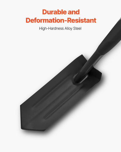 Trench Shovel, 10.4 cm Blade Heavy-Duty Trenching Shovel, Narrow Spade Trench Digger with Fiberglass Handle V952-TXBCZXBS56INV83HO001V0