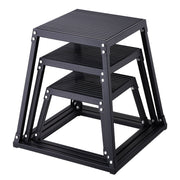 Plyometric Jump Boxes, 12/18/24 Inch Plyo Box, Platform and Jumping Agility Box, Anti-Slip Fitness Exercise V952-TXTD12YC18YC09SXRV0