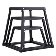 Plyometric Jump Boxes, 12/18/24 Inch Plyo Box, Platform and Jumping Agility Box, Anti-Slip Fitness Exercise V952-TXTD12YC18YC09SXRV0