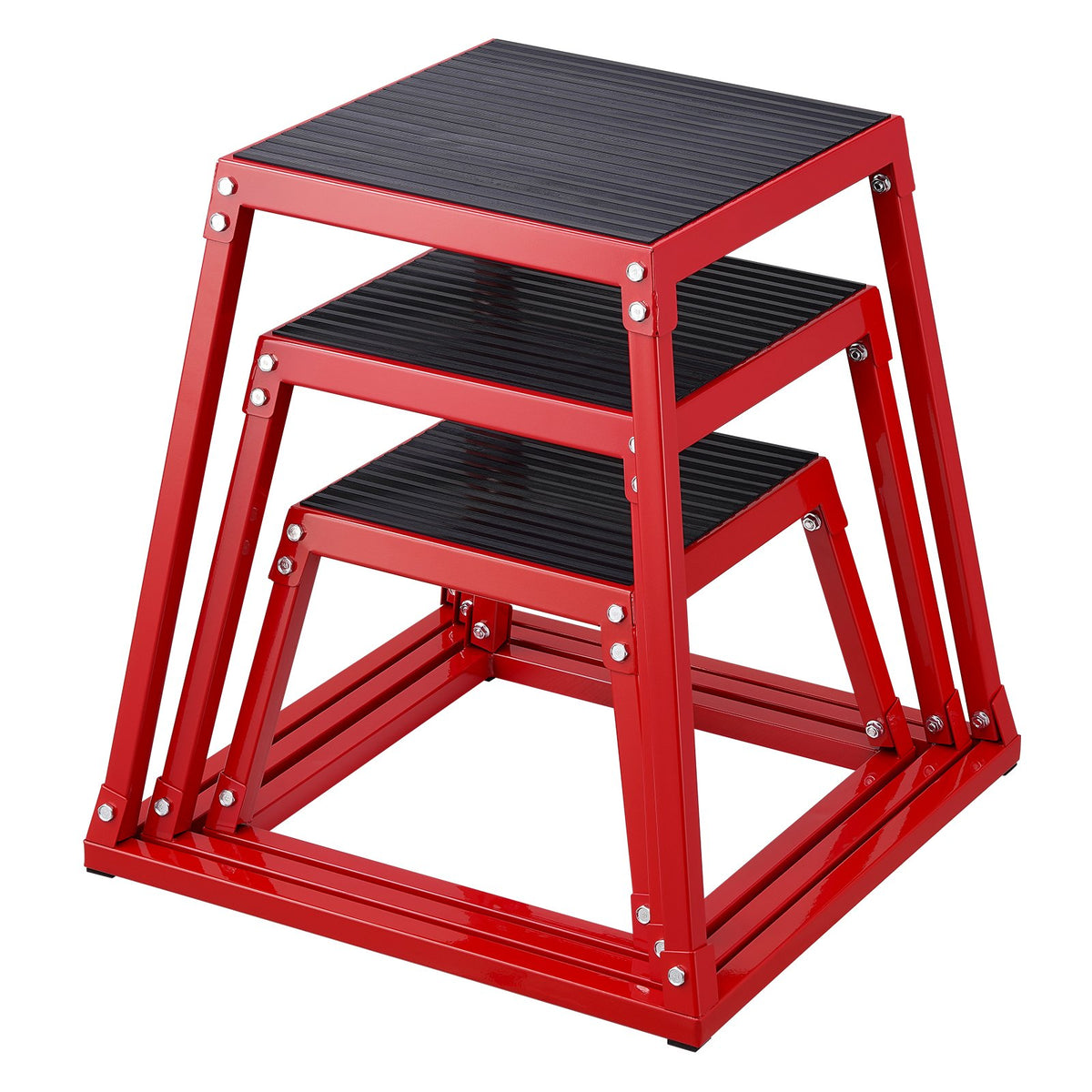 Plyometric Jump Boxes, 12/18/24 Inch Plyo Box, Platform and Jumping Agility Box, Anti-Slip Fitness Exercise V952-TXTD12YC18YCTKAZTV0