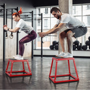 Plyometric Jump Box, 12 Inch Plyo Box, Steel Plyometric Platform and Jumping Agility Box, Anti-Slip Fitness V952-TXTD12YCGTHSLFMPHV0