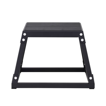 Plyometric Jump Box, 12 Inch Plyo Box, Steel Plyometric Platform and Jumping Agility Box, Anti-Slip Fitness V952-TXTD12YCGTHSPEBZRV0