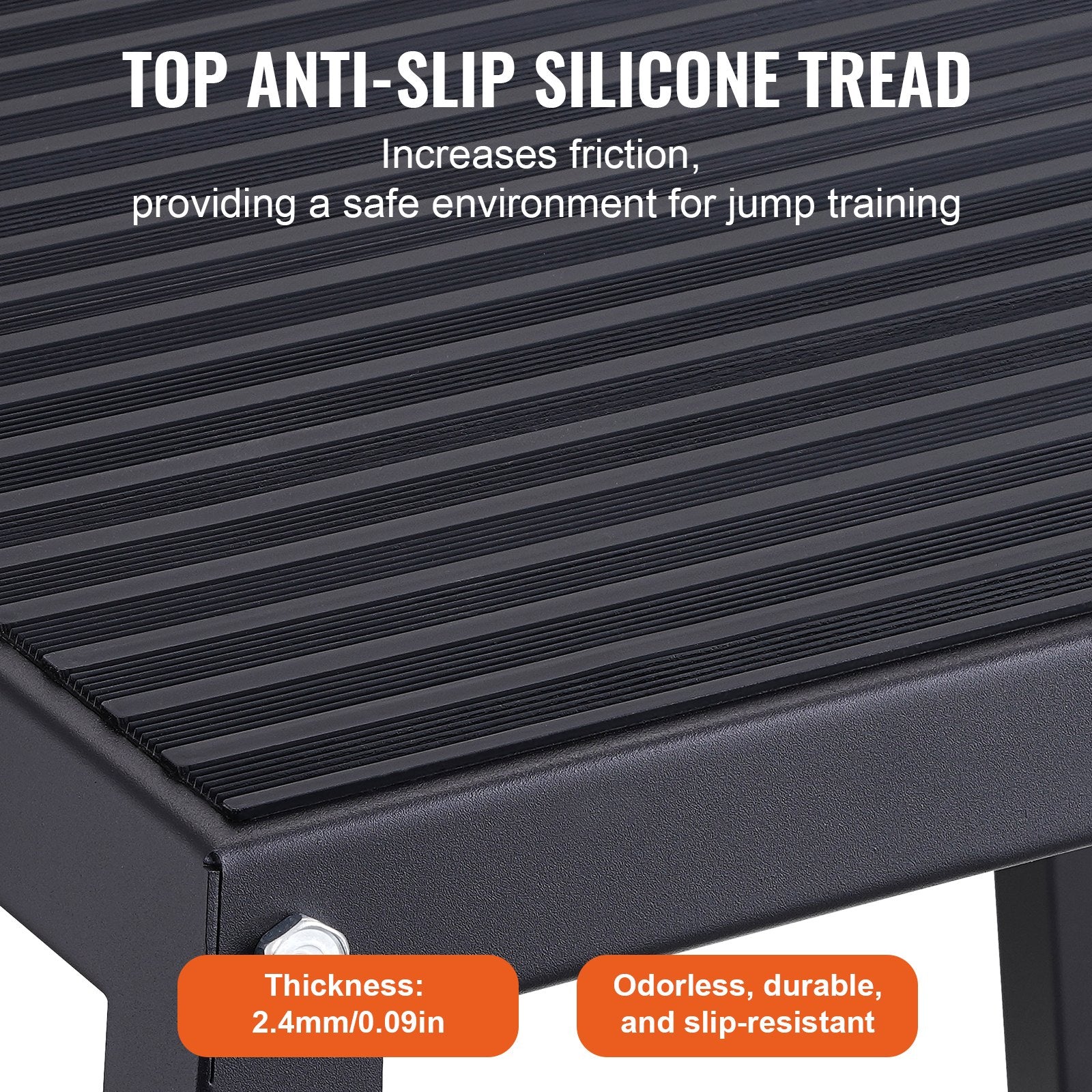 Plyometric Jump Box, 18 Inch Plyo Box, Steel Plyometric Platform and Jumping Agility Box, Anti-Slip Fitness V952-TXTD18YCGTHS557XIV0
