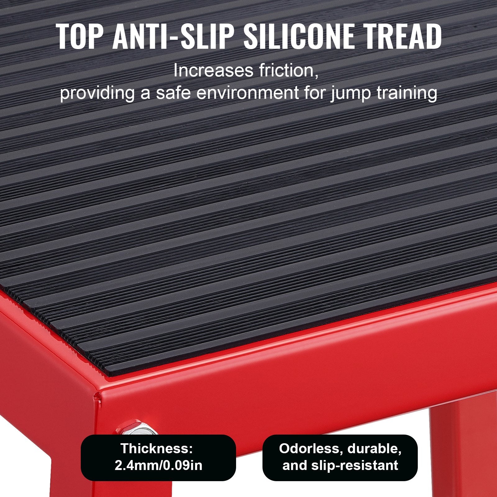Plyometric Jump Box, 18 Inch Plyo Box, Steel Plyometric Platform and Jumping Agility Box, Anti-Slip Fitness V952-TXTD18YCGTHSGS4ASV0