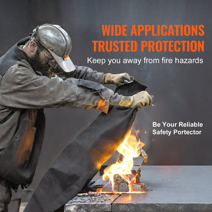 Carbon Felt Welding Blanket 4 Pack, 37" x 36" Flame Retardant Welding Blanket, Up To 1800 degrees F Heat V952-TXWDHTHS4JWTYV64QV0