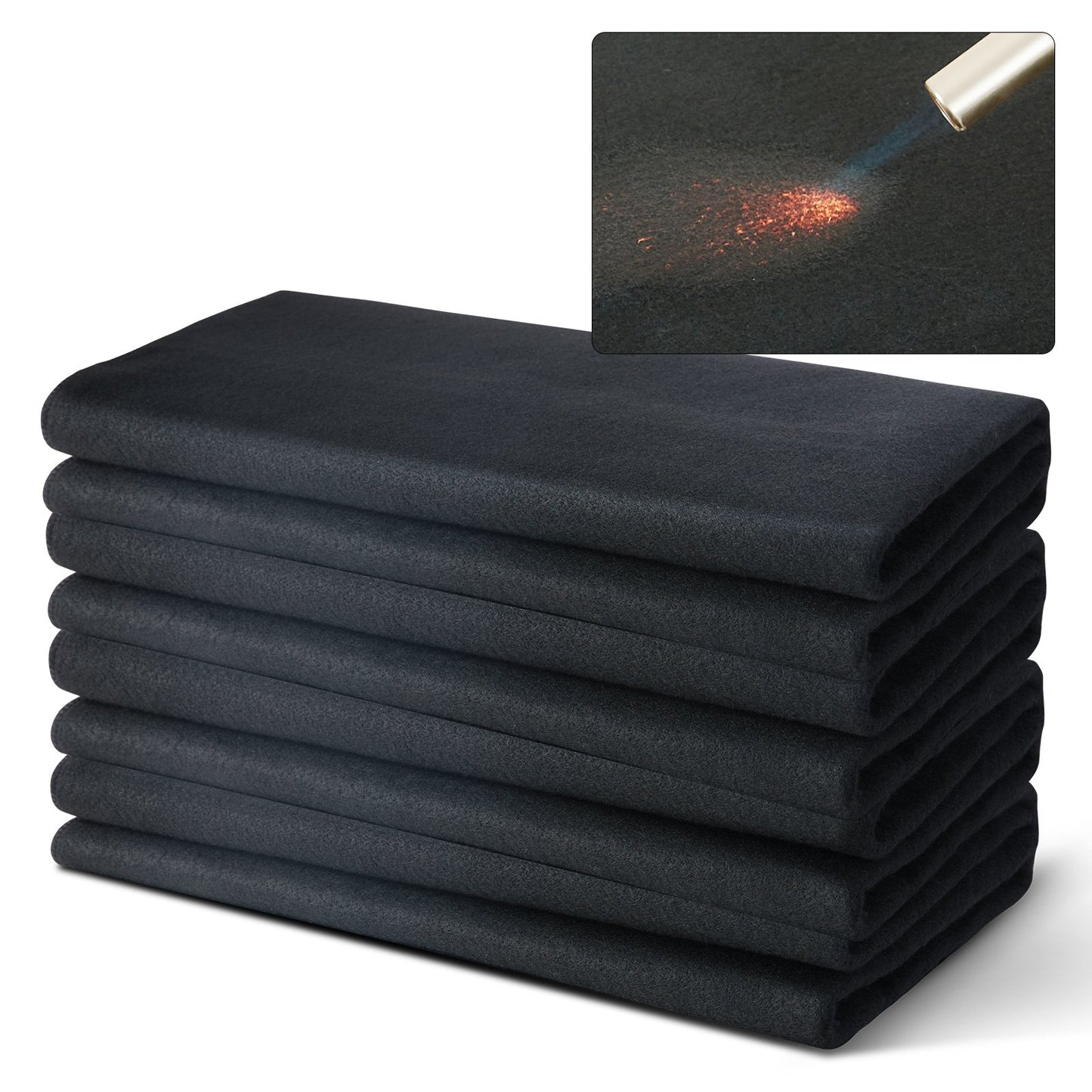 Carbon Felt Welding Blanket 4 Pack, 37" x 36" Flame Retardant Welding Blanket, Up To 1800 degrees F Heat V952-TXWDHTHS4JWTYV64QV0