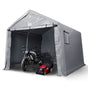 Protable Stotage Shelter Garage Stotage Shed 7 x 12 x 7.36ft & Zipper Door V952-TYCWP7FTX12FTTUICV0